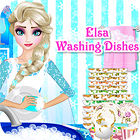 Elsa Washing Dishes 게임