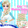 Elsa Washing Dishes 게임