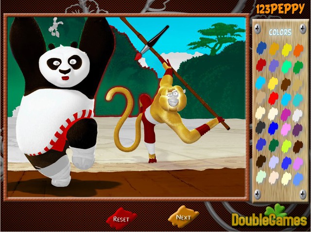Free Download Kung Fu Panda 2 Coloring Page Screenshot 2